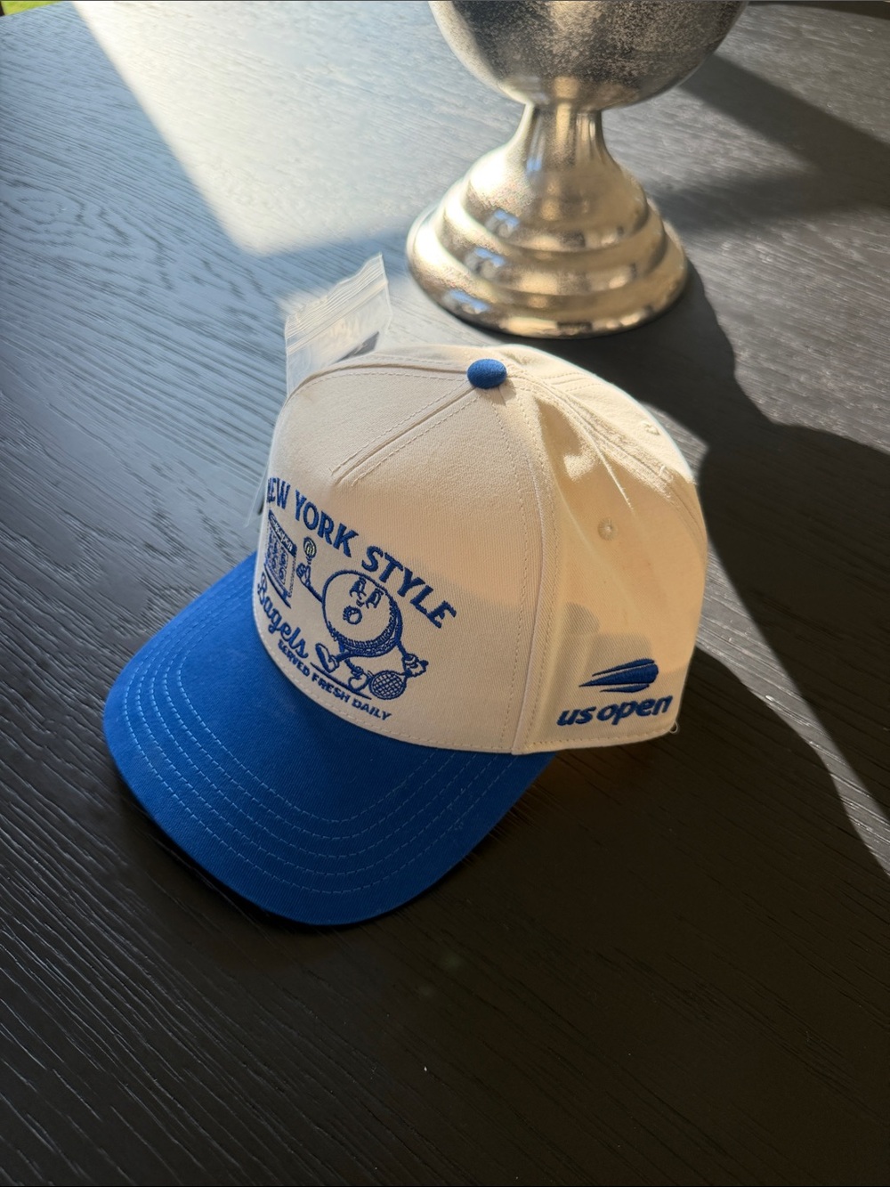 US OPEN 2026 Tennis New York Style Bagels Cap - Blue and Cream